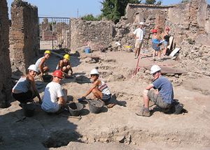 T Opgravingen in Pompeii, voor een oud schilderij hierover...hier klikken